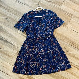 Madewell Blue Floral Dress